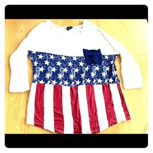 Rue 21 American Flag shirt size M